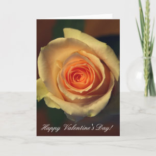 Yellow Rose Valentine Card