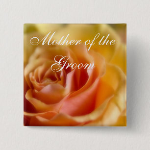 Yellow Rose • Wedding Button