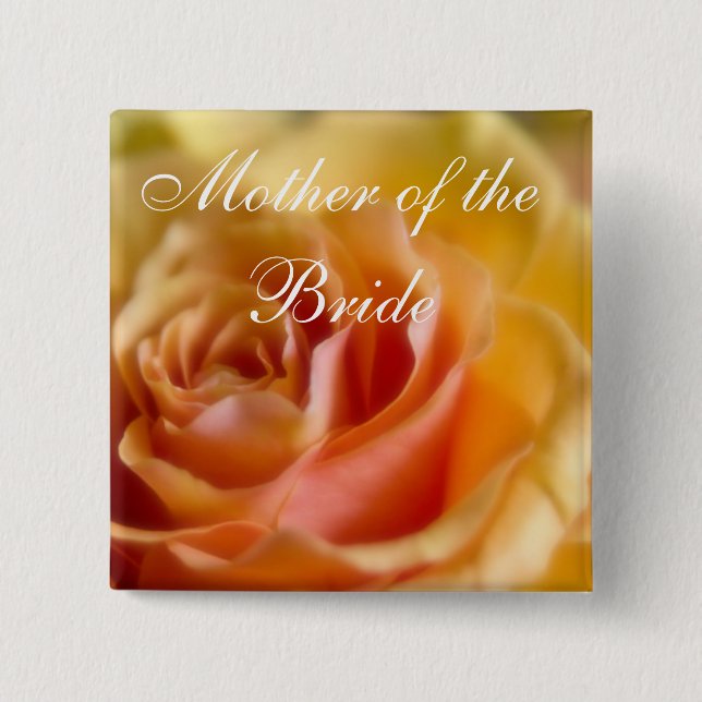Yellow Rose • Wedding Button (Front)
