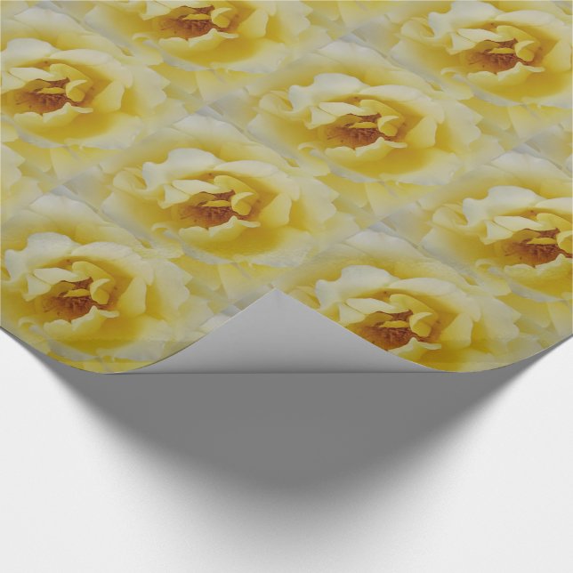 Yellow Rose Wrapping Paper (Corner)