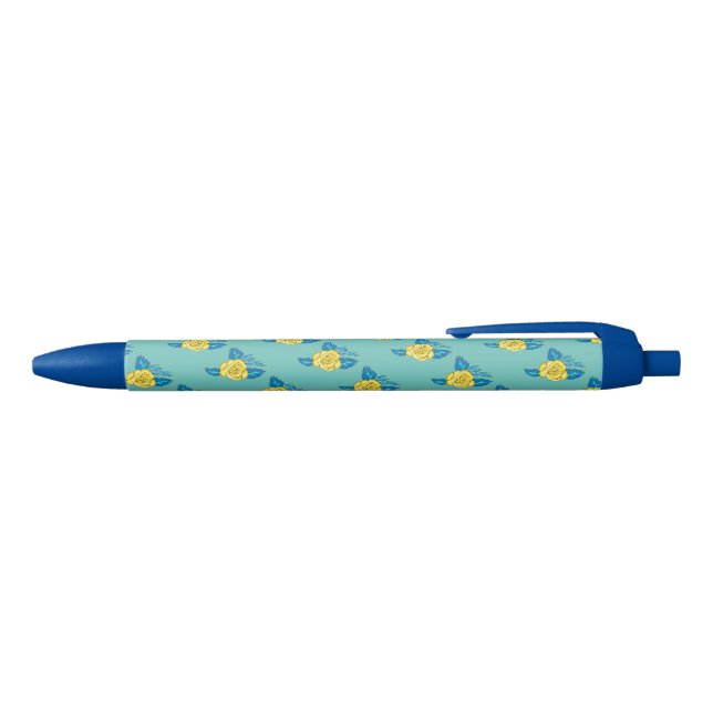 Yellow Rose Writing Pen (Top)