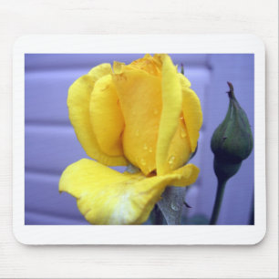 Yellow Rosebud Mouse Pad