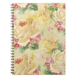Yellow Roses and Pink Daisies Notebook
