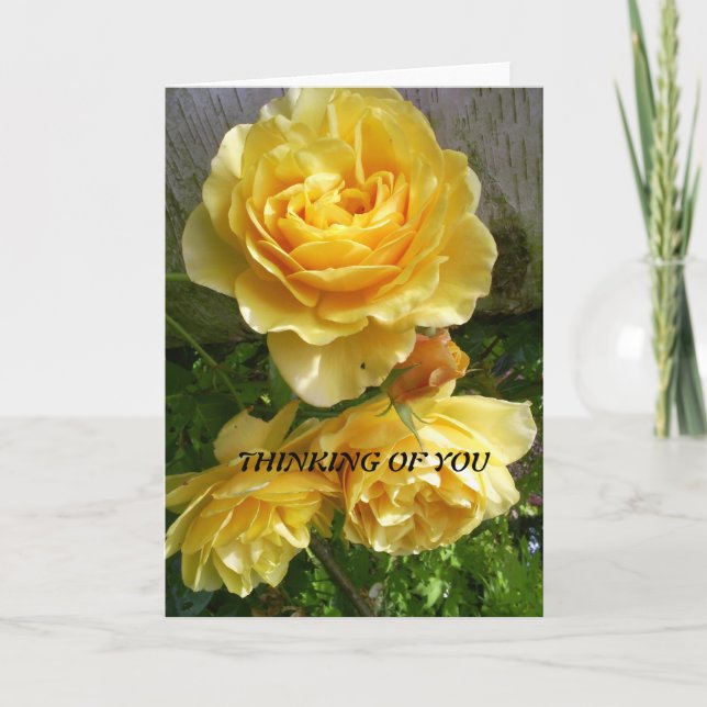 yellow roses card (Front)