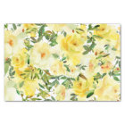 Yellow Roses Floral Vintage Decoupage Tissue Paper