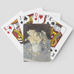 Yellow Roses in a Vase by Caillebott Impressionist Playing Cards