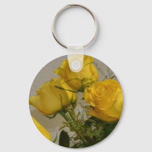 Yellow Roses Key Ring