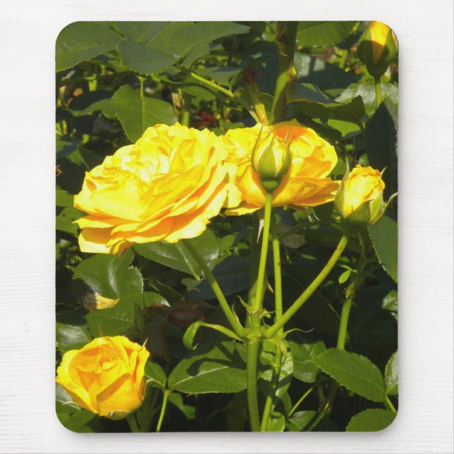 Yellow Roses Mouse Pad (Front)