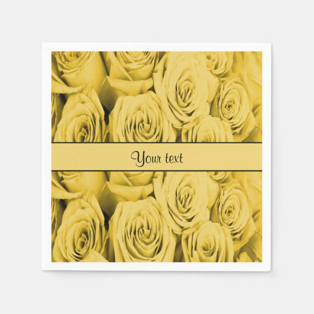 Yellow Roses Napkin (Front)