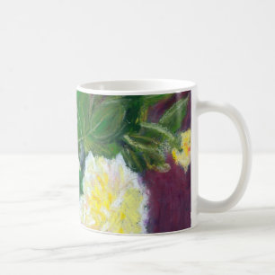 Yellow Roses Oil Pastel Painting Coffee Mug