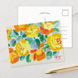 Yellow Roses   Raoul Dufy Postcard