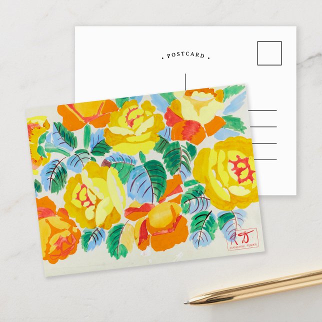 Yellow Roses | Raoul Dufy Postcard (Creator Uploaded)