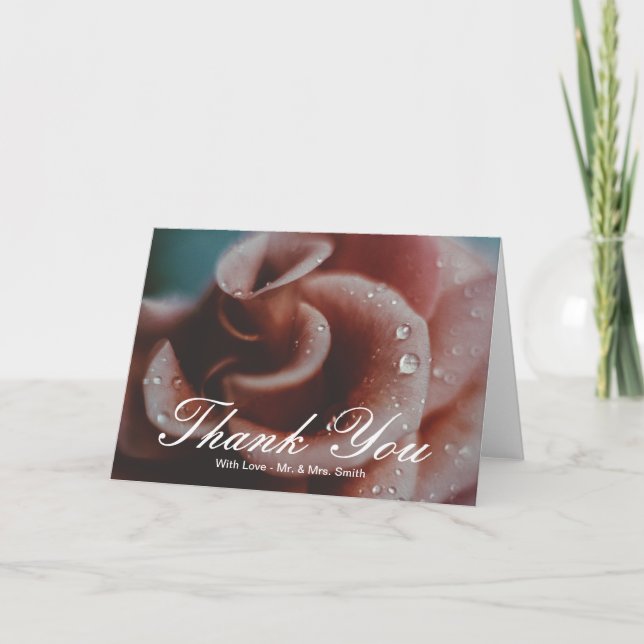 Yellow Roses Thank You Card (Front)