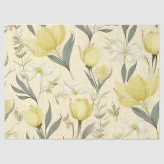 Yellow Roses Wedding Tissue Paper