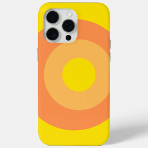 Yellow Round Apple iPhone 15 Pro Max Case