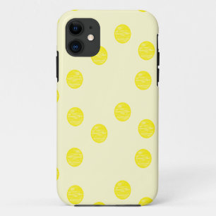 Yellow round circles iPhone 11 case