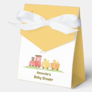 Yellow Rubber Duck Choo Choo Train Baby Shower Favour Box