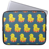 Yellow rubber duck, cute, seamless pattern.