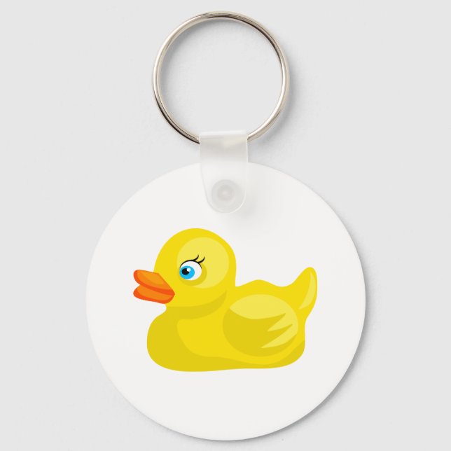 Yellow Rubber Duck Key Ring (Front)