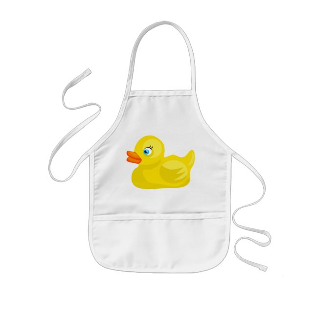 Yellow Rubber Duck Kids Apron (Front)