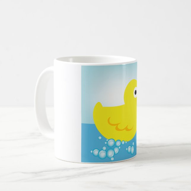 Yellow Rubber Duck Mug (Front Left)
