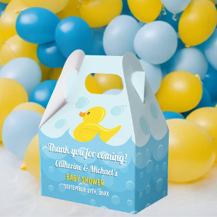 Yellow Rubber Duck Rub A Dub Dub Baby Shower Favour Box