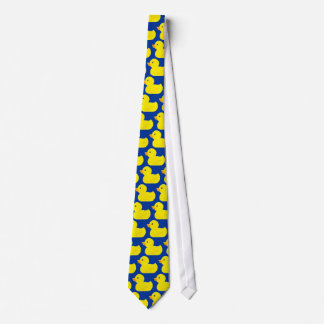 Yellow Rubber Duck Tie Blue