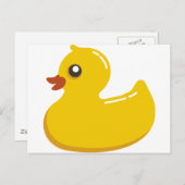Yellow Rubber Duckie Postcard (Front/Back)