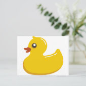 Yellow Rubber Duckie Postcard (Standing Front)
