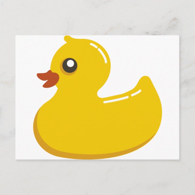 Yellow Rubber Duckie Postcard (Front)
