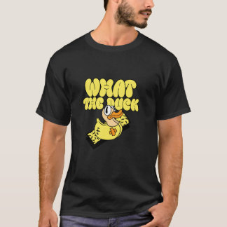 Yellow Rubber Duckie What The Duck Funny Rubber Du T-Shirt