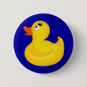Yellow Rubber Duckies 6 Cm Round Badge