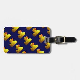 Yellow Rubber Duckies Luggage Tag