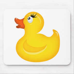 Yellow Rubber Duckies Mouse Pad
