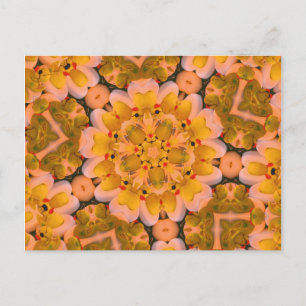 Yellow Rubber Ducks Kaleidoscope Photo Postcard
