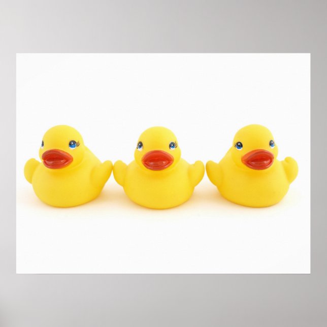 Yellow Rubber Ducks Poster (Front)