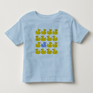 Yellow Rubber Ducks with One Blue Duck Toddler T-Shirt