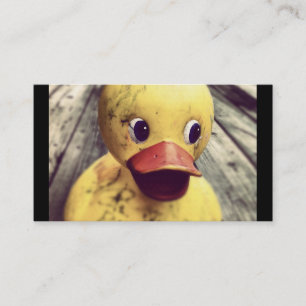 Yellow Rubber Ducky Adorable Toy Business Card