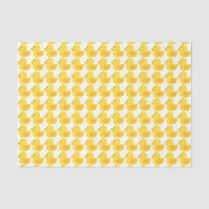 Yellow Rubber Ducky Baby Shower Tissue Paper