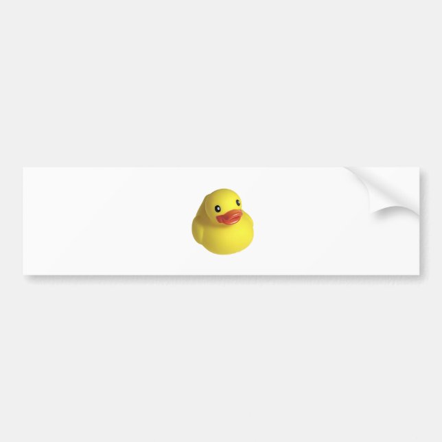 Yellow Rubber Ducky Bumper Sticker (Front)
