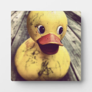 Yellow Rubber Ducky Covered in Dirt! Plaque