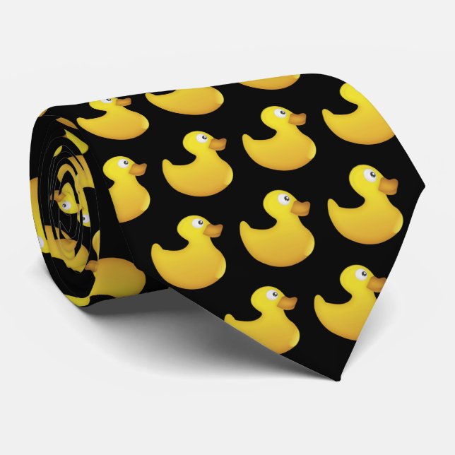 Yellow Rubber Ducky | Funny Tie (Rolled)