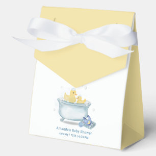 Yellow Rubber Mummy Duck Bathtub Baby Shower Favour Box