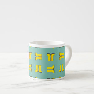 Yellow Rubber Rain Boots Espresso Cup