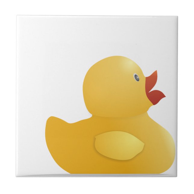 Yellow Rubberduck Ceramic Tile (Front)