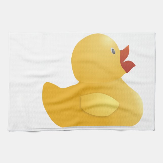 Yellow Rubberduck Tea Towel (Horizontal)