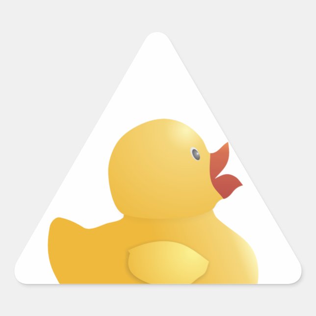 Yellow Rubberduck Triangle Sticker (Front)