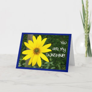 Yellow Rudbekia 'Missing You!' Greeting Card