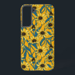 Yellow Rudbekia on yellow Samsung Galaxy Case<br><div class="desc">Hand-painted cvector pattern with yellow rudbekia flowers</div>