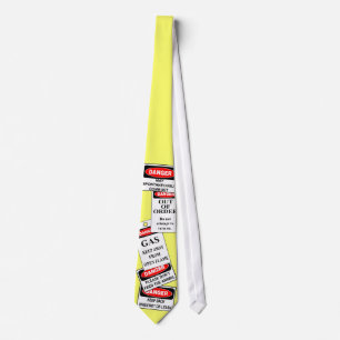 Yellow Safety Inspector Necktie